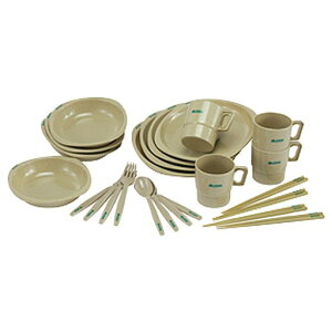 【10月24日20時から 最大4%OFFクーポン&P最大10倍】 ロゴス LOGOS アウトドア 箸付きディナーセット4人用 食器 皿 カトラリー 箸 フォーク スプーン キャンプ ハイキング レジャー ピクニック