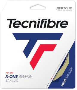 【10月24日20時から 最大4%OFFクーポン&P最大10倍】 テクニファイバー Tecnifibre テニス X-ONE BIPHASE ナチュラル 1.18 12m 硬式テニス ストリング ガット 部活 クラブ メンテナンス ラケット 練習 試