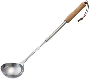 【10月30日 P最大10倍】 ロゴス LOGOS アウトドア 鉄の職人中華お玉 キャンプ グランピング 調理器具 料理道具 お玉 レードル たき火 コンパクト 分解 持ち運び 中華料理 おたま ステンレス 810622