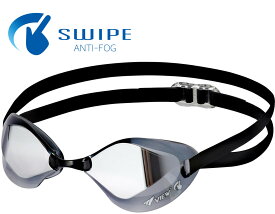 【8月11日2時まで 最大3％OFFクーポン＆P最大10倍】 ビュー VIEW スイミング ブレードエフ スワイプ アンチフォグ BladeF SWIPE 競泳用 スイミングゴーグル レーシング くもり止め ミラータイプ UVカット 選べる鼻ベルト V122SAM SKDSL