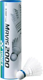 【4月18日まで 最大4％OFFクーポン＆P最大10倍】 Yonex ヨネックス バドミントン メイビス2000P 6個入り MAVIS2000 ナイロンシャトルコック M－2000P シャトル 羽 ナイロン羽 ウィングリブ構造 耐久性重視 M2000P 000