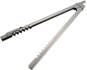 【10月30日 P最大10倍】 キャプテンスタッグ CAPTAIN STAG アウトドア 火吹きバサミ 炭バサミ ダッチオーブン ケットル フック付き キャンプ BBQ バーベキュー ステンレス ステンレス炭バサミ 焚き