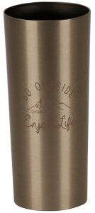 【10月30日 P最大10倍】 キャプテンスタッグ CAPTAIN STAG アウトドア モンテ アルミタンブラー460 カーキ 460ml コップ 軽量 持ち運び スタッキング可 保冷 ランチ ピクニック キャンプ ギフト マイ