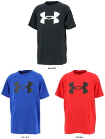 【4月18日まで 最大4％OFFクーポン＆P最大10倍】 UNDER　ARMOUR アンダーアーマー UA テック ショートスリーブTシャツ ビッグロゴ キッズ 半袖 トップス 吸汗速乾 伸縮 ストレッチ トレーニング チーム クラブ 部活 子供 ジュニア 1363283