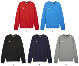 【7月13日10時から P最大10倍】 プーマ PUMA サッカー チームゴール teamGOAL クルーネックスウェット メンズ 男性 大人 トップス トレーナー ノームコア ワンポイント ロゴ 部屋着 普段着 長袖 659332