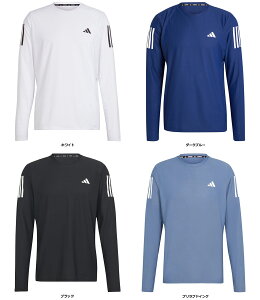 【10月30日 P最大10倍】 アディダス adidas オウン ザ ラン 長袖Tシャツ メンズ 男性 ランニング ウェア ロンティー ロングTシャツ 長袖シャツ トップス ロングスリーブ トレーニング 筋トレ IKM72