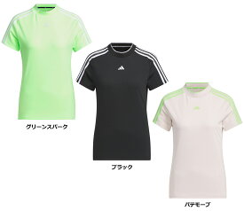 【マラソン期間中 最大4％OFFクーポン＆P最大10倍】 adidas アディダス ゴルフ スリーストライプス メッシュベントモック レディース トップス ウェア ゴルフウェア ポロシャツ 半袖 ラインシャツ モックネック 半袖シャツ 吸湿性 快適 IKK64