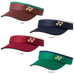 【10月30日 P最大10倍】 ヨネックス YONEX テニス ウィメンズサンバイザー ヘッドウェア レディース 帽子 キャップ UVカット 熱中症対策 紫外線 背面マジックテープ式 暑さ対策 部活 試合 レジャ