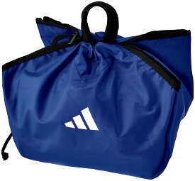 【8月18日 最大4％OFFクーポン＆P最大10倍】 アディダス adidas サッカー 新型ボールネット 青 ブルー フットサル ボールネット 収納袋 キッズ ジュニア 小学生 クラブチーム 子供 中学生 サッカーボール 巾着型 高校生 ABN04B