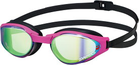 スワンズ SWANS スイミング レーシングクッション付き スイミングゴーグル ミラータイプ SR-81MPAF ゴーグル 水泳 スイミング スイマー 水中メガネ くもり止めレンズ 日本製 SR81MPAF LAVY