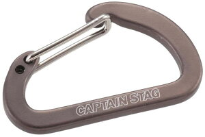 【10月24日20時から 最大4%OFFクーポン&P最大10倍】 キャプテンスタッグ CAPTAIN STAG アウトドア アルミアクセサリー フラットDカラビナ S チタングレー UM-1858 UM1858