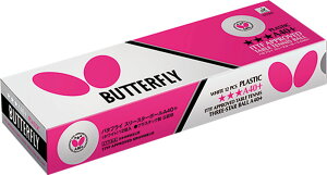 バタフライ Butterfly 卓球 スリースターボールA40+ 1ダース入 12個入 ボール ITTF公認 JTTA公認 球 練習 試合 大会 95790 270
