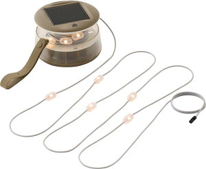 【10月24日20時から 最大4%OFFクーポン&P最大10倍】 ロゴス LOGOS アウトドア キラメキまきまきソーラーライト ランタン 野電 点灯 デコレーション USB蓄電 ソーラー蓄電 暖色 虹色 74175631