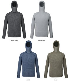 【7月13日10時から P最大10倍】 ミレー MILLET アウトドア ホールガーメントワッフル ウール フーディー WHOLE GMT WAFFLE WOOL HD メンズ フード付き 通気性 軽量 運動 長袖 ウール トップス MIV01904