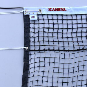 【10月30日 P最大10倍】 カネヤ KANEYA テニス テニス 日本テニス協会推奨品 上部ダブルネット 全天候 硬式テニスネットPE44WDY K-1228DY メンズ レディース ネット 部活 K1228DY BK