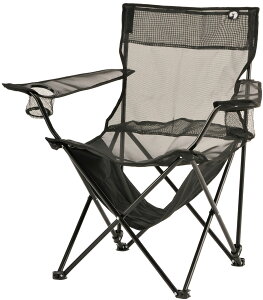 【10月24日20時から 最大4%OFFクーポン&P最大10倍】 キャプテンスタッグ CAPTAIN STAG アウトドア クールメッシュ リラックスラウンジチェア ブラック UC1887