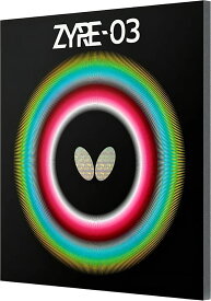 【12月15日 最大4％OFFクーポン＆P最大10倍】 バタフライ Butterfly 卓球 ザイア03 ラバー 裏ソフト 摩耗耐久性 回転量 ラリー 厚め 硬め フェイス 部活動 クラブ サークル 練習 試合 大会 リコシート 特許取得済み 日本製 06140