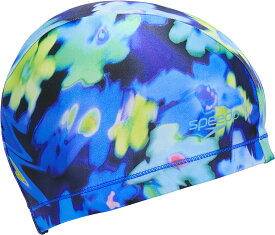 【9月18日から 最大4％OFFクーポン＆P最大10倍】 スピード Speedo スイミング BLURRED DAISY TRICOT CAP キャップ シリコーン ポリエステルトリコットII素材 フィット感 トレーニング エクササイズ SE12659
