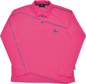 【10月24日20時から 最大4%OFFクーポン&P最大10倍】 ルーセント LUCENT テニス Ladies 長袖ポロシャツ ピンク 女性用 UVカット 吸汗速乾 ポロシャツ 襟付き ロングスリーブ 試合着 Tシャツ トップ