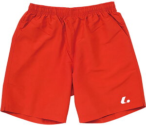 【10月30日 P最大10倍】 ルーセント LUCENT テニス Uni ハーフパンツ レッド 赤色 メンズ レディース 男性用 女性用 半ズボン 短パン 試合着 練習着 着替え ウェア トレーニング 部活動 サークル XL