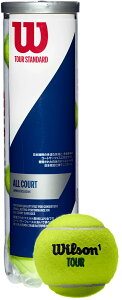 【10月30日 P最大10倍】 ウイルソン Wilson テニス ツアー スタンダード TOUR STANDAED 1缶4球入り テニスボール 練習球 撥水 耐久性 ITF公認 JTA公認 部活 トレーニング WRT103800