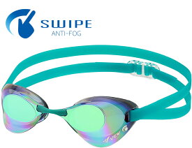 【8月11日2時まで 最大3％OFFクーポン＆P最大10倍】 ビュー VIEW スイミング ブレード スワイプ アンチフォグ Blade SWIPE 競泳用 スイミングゴーグル レーシング くもり止め ミラータイプ UVカット 選べる鼻ベルト プール V121SAM SKEM
