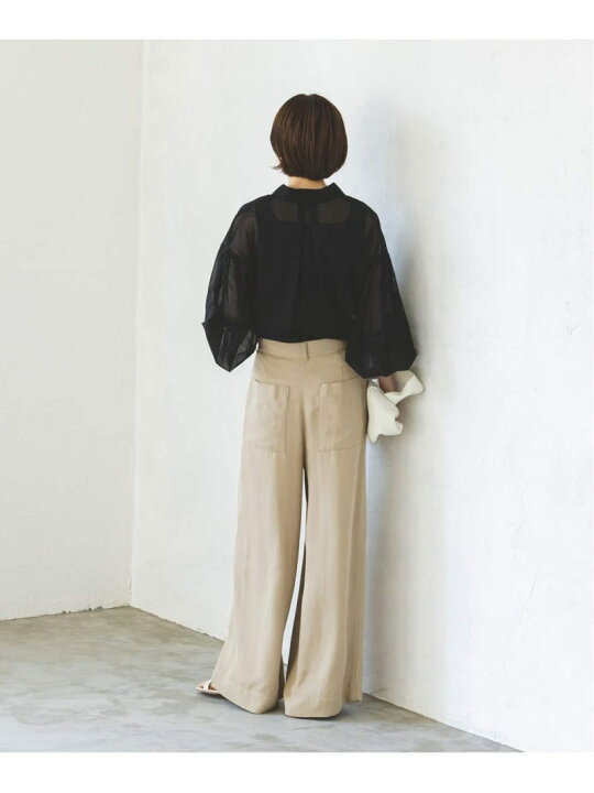 楽天市場】コットンオーガンジーシアーボリュームシャツ NOBLE  