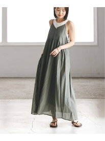【洗える】normment/ノーメント COTTON RAYON CAMI DRESS NOBLE ノーブル ワンピース・ドレス ワンピース カーキグリーン【送料無料】[Rakuten Fashion]