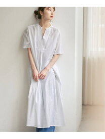 【洗える】normment/ノーメント STRIPE JQD SHORT SLEEVE DRESS NOBLE ノーブル ワンピース・ドレス ワンピース ネイビー ホワイト【送料無料】[Rakuten Fashion]