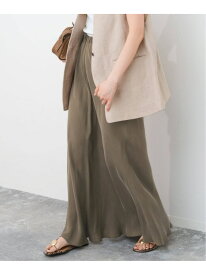 《新色有り / 追加予約》ウォッシャブルキュプラフレアスカート Spick & Span スピックアンドスパン スカート ロング・マキシスカート ベージュ カーキグリーン ブラック【先行予約】*【送料無料】[Rakuten Fashion]