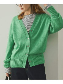 《予約》レーヨンペーパーヤーンVネックカーディガン Spick & Span スピックアンドスパン トップス カーディガン ブラック ベージュ グリーン【先行予約】*【送料無料】[Rakuten Fashion]