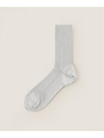 【MARCOMONDE/マルコモンド】 glitter ribbed socks Spick & Span スピックアンドスパン 靴下・レッグウェア 靴下 シルバー[Rakuten Fashion]