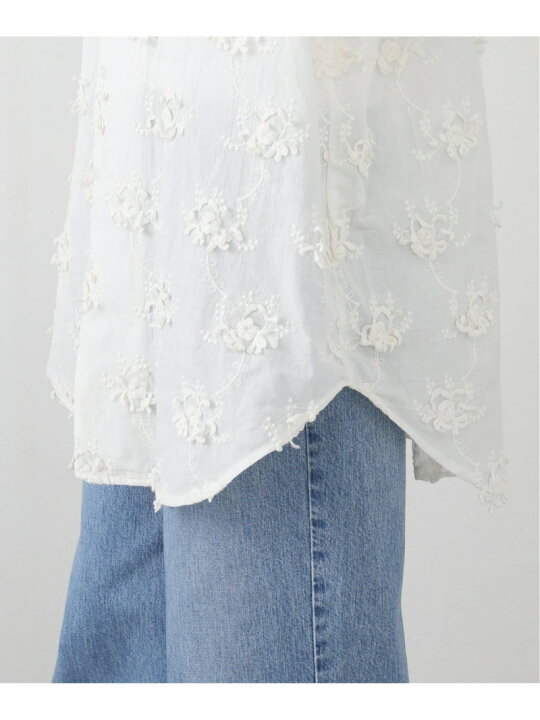 楽天市場】crinkle crinkle crinkle 別注 3D embroidery long blouse 