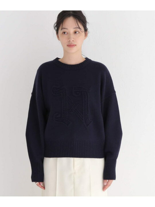楽天市場】【SALE／30%OFF】Nロゴ刺繍ニットプルオーバー NOBLE 