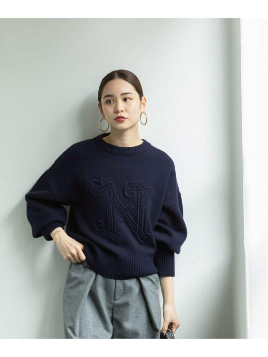 楽天市場】【SALE／30%OFF】Nロゴ刺繍ニットプルオーバー NOBLE  