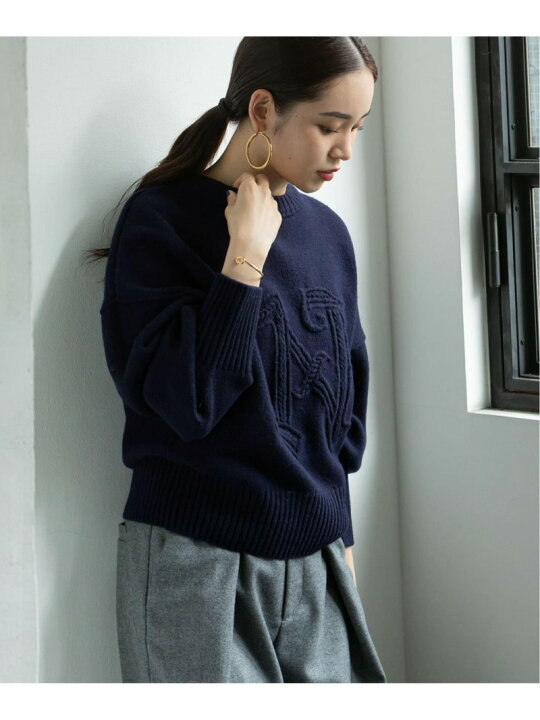 楽天市場】【SALE／30%OFF】Nロゴ刺繍ニットプルオーバー NOBLE  