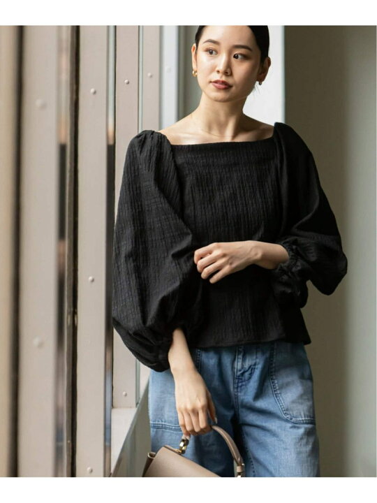 楽天市場】【SALE／40%OFF】バブルジャガードパフスリーブブラウス 