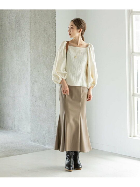 楽天市場】【SALE／40%OFF】バブルジャガードパフスリーブブラウス 