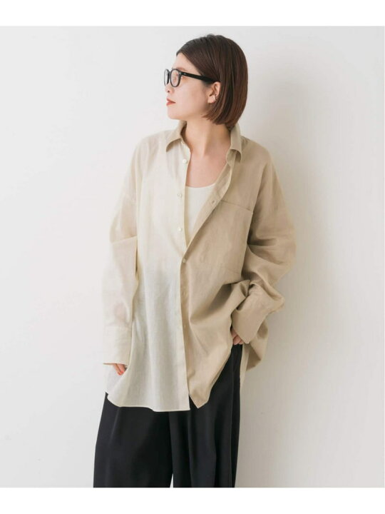 楽天市場】【SALE／30%OFF】コットンリネンロングシャツ Spick & Span 