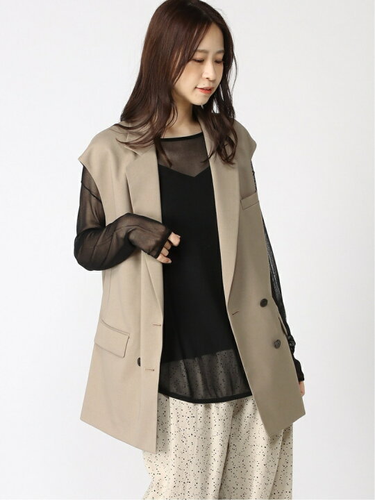 楽天市場】【SALE／50%OFF】ツイルクロスジレ NOBLE ノーブル トップス 