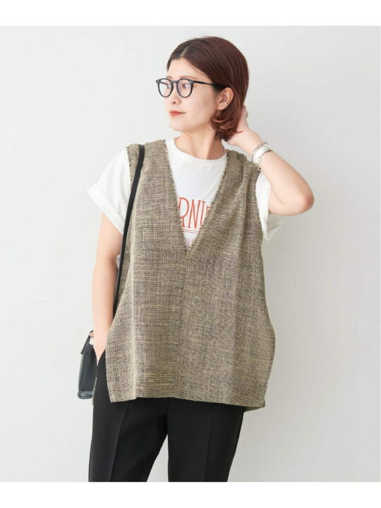 楽天市場】【SALE／30%OFF】≪追加3≫リネンツイードベスト 