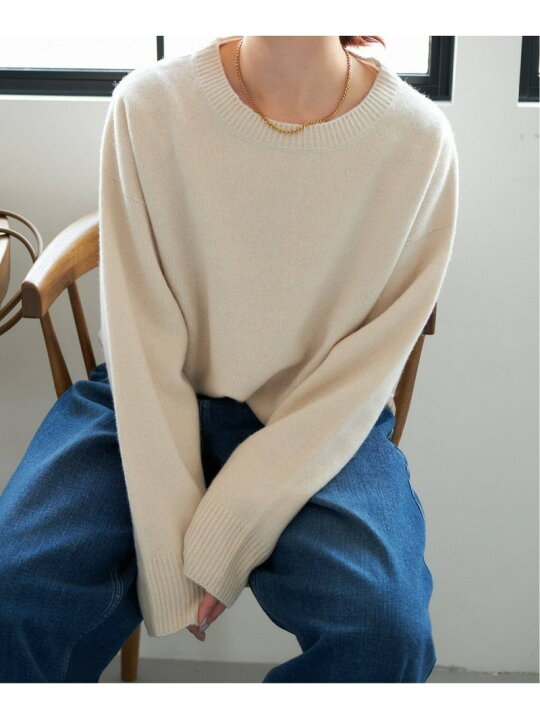 楽天市場】【SALE／30%OFF】ウールカシミヤ クルーネックプルオーバー  