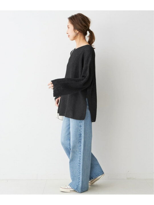 楽天市場】カノコ編みペーパーヤーン2WAYルーズニット Spick & Span 