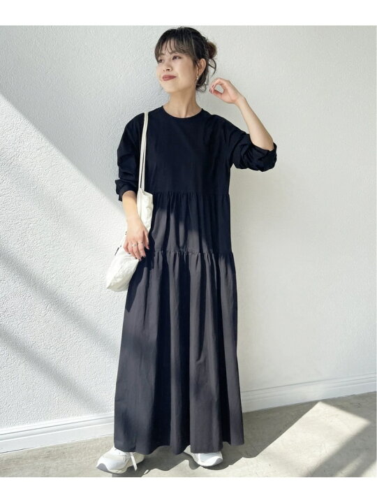 楽天市場】【SALE／30%OFF】コットンツイルティアードワンピース Spick  