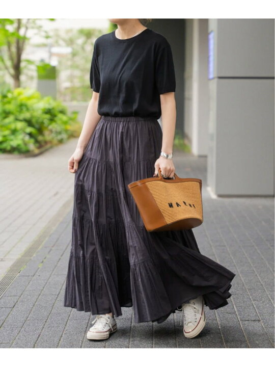 楽天市場】【SALE／30%OFF】HYU 100/ボイルティアードスカート Spick  