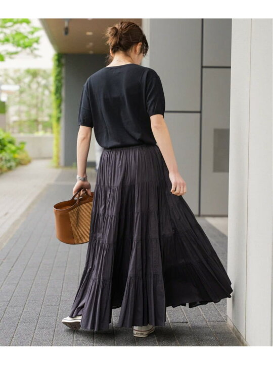 楽天市場】【SALE／30%OFF】HYU 100/ボイルティアードスカート Spick  