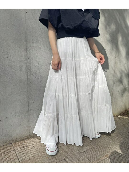 楽天市場】【SALE／30%OFF】HYU 100/ボイルティアードスカート Spick  