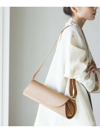 【SALE／30%OFF】AULENTTI/オウレンティ 筒形レザーバッグ NOBLE ノーブル バッグ ショルダーバッグ ベージュ ブラック【RBA_E】【送料無料】[Rakuten Fashion]