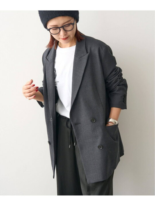 楽天市場】【SALE／30%OFF】ウールブレンドダブルブレストジャケット 