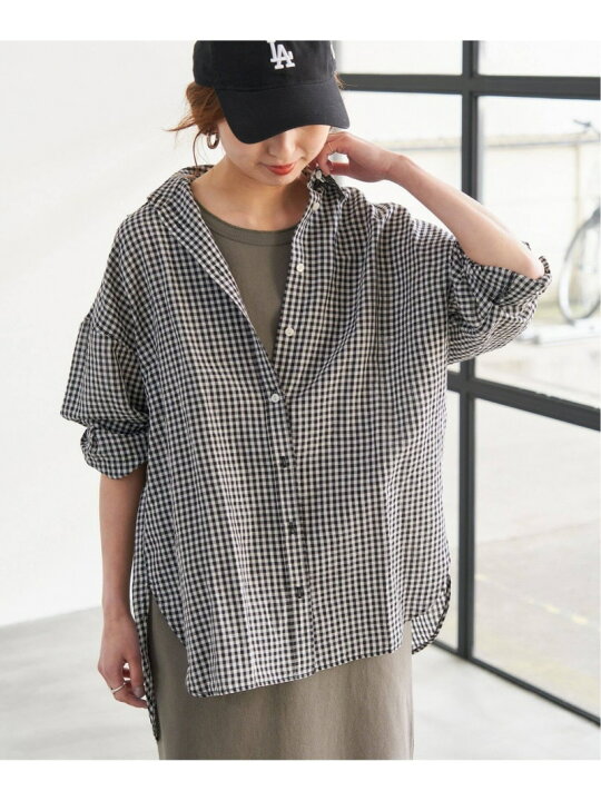 楽天市場】【SALE／30%OFF】ギンガムチェックHEMPローンルーズシャツ 